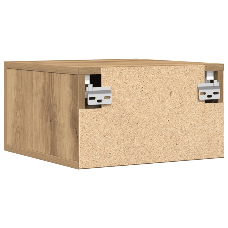 Casa si Gradina - Mobilier - Comode si corpuri - Noptiere - Noptiere de perete, 2 buc., stejar artizanal, 35x35x20 cm - Infinity.ro