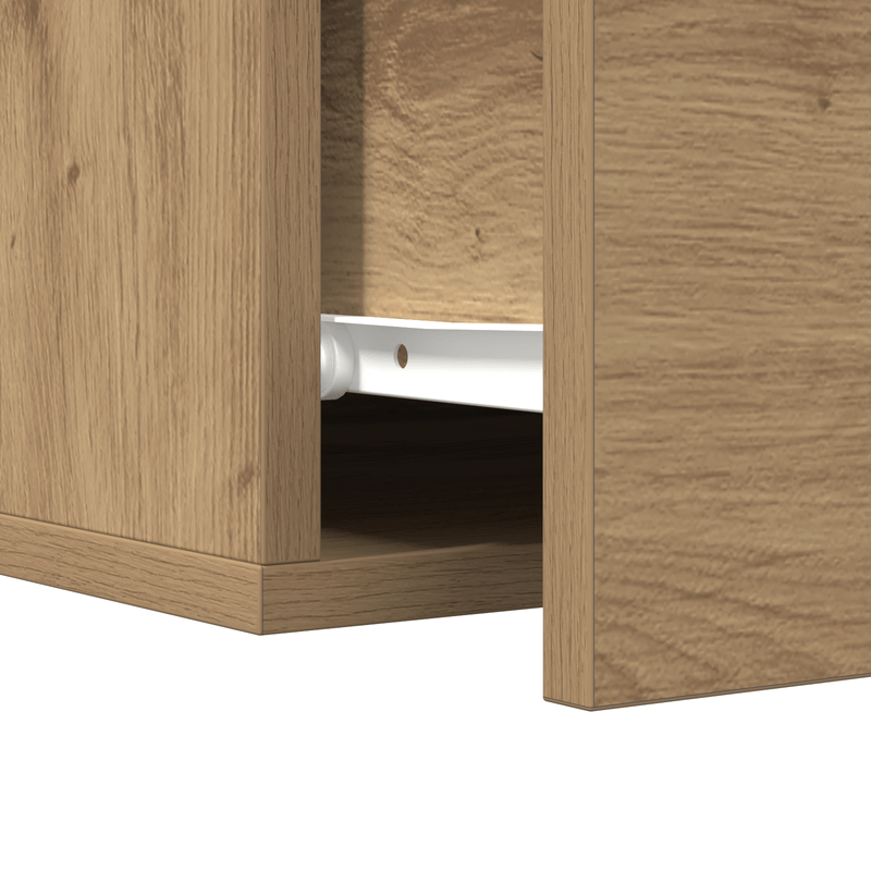 Casa si Gradina - Mobilier - Comode si corpuri - Noptiere - Noptiere de perete, 2 buc., stejar artizanal, 35x35x20 cm - Infinity.ro