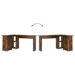 Casa si Gradina - Mobilier - Mese si birouri - Birouri - birou de calculator din stejar afumat stejar afumat lemn prelucrat - Infinity.ro