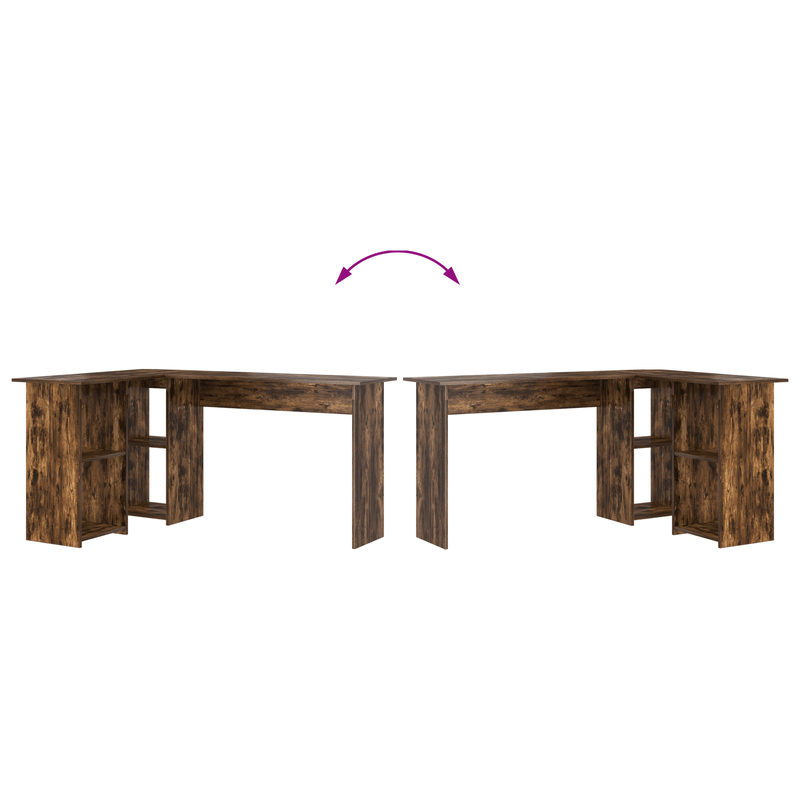 Casa si Gradina - Mobilier - Mese si birouri - Birouri - birou de calculator din stejar afumat stejar afumat lemn prelucrat - Infinity.ro