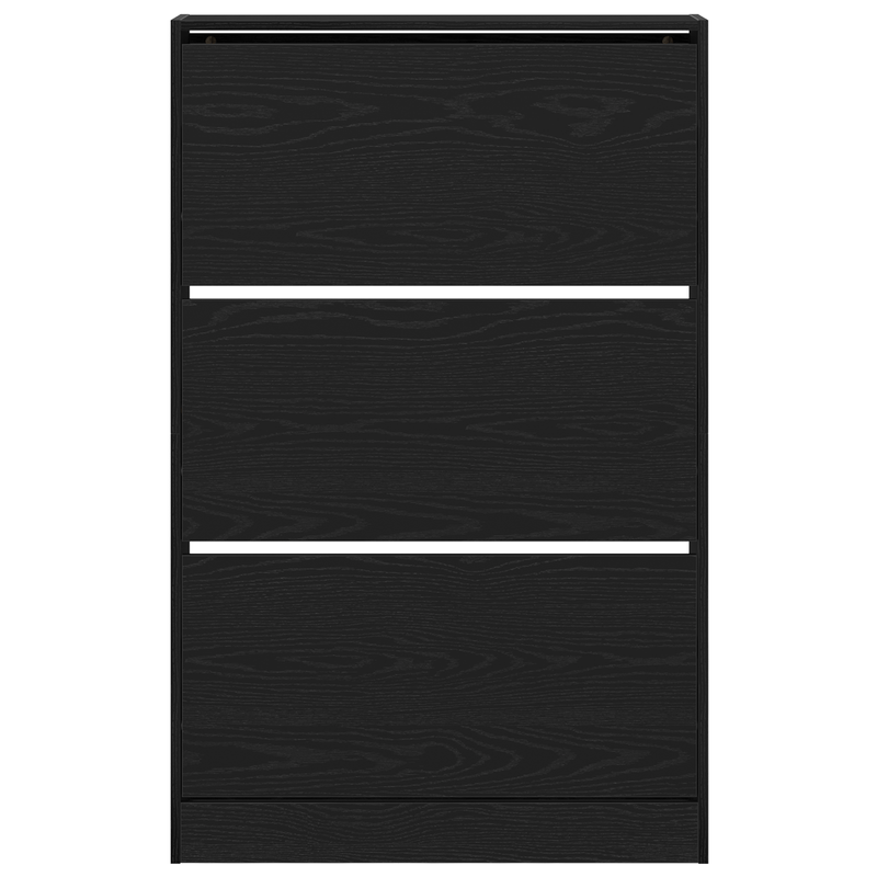 Casa si Gradina - Mobilier - Organizare si depozitare - Organizator incaltaminte - Cabinet pentru pantofi Negru Stejar 80x21x125,5 cm Lemn prelucrat - Infinity.ro