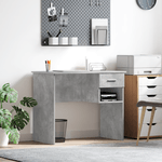 Casa si Gradina - Mobilier - Mese si birouri - Birouri - birou cu stocare gri beton 90x49.5x75 cm lemn compozit - Infinity.ro