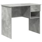 Casa si Gradina - Mobilier - Mese si birouri - Birouri - birou cu stocare gri beton 90x49.5x75 cm lemn compozit - Infinity.ro