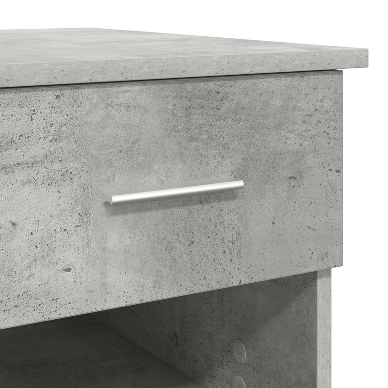 Casa si Gradina - Mobilier - Mese si birouri - Birouri - birou cu stocare gri beton 90x49.5x75 cm lemn compozit - Infinity.ro