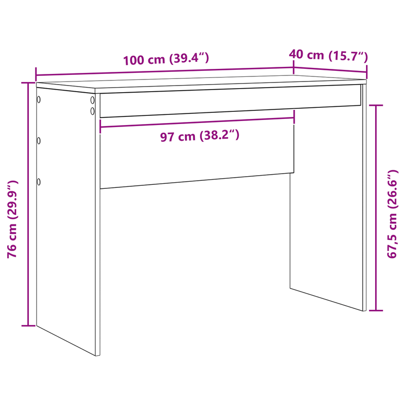 Casa si Gradina - Mobilier - Mese si birouri - Birouri - Birou de scris Alb Placi aglomerate Medie Simplu Birou compact - Infinity.ro