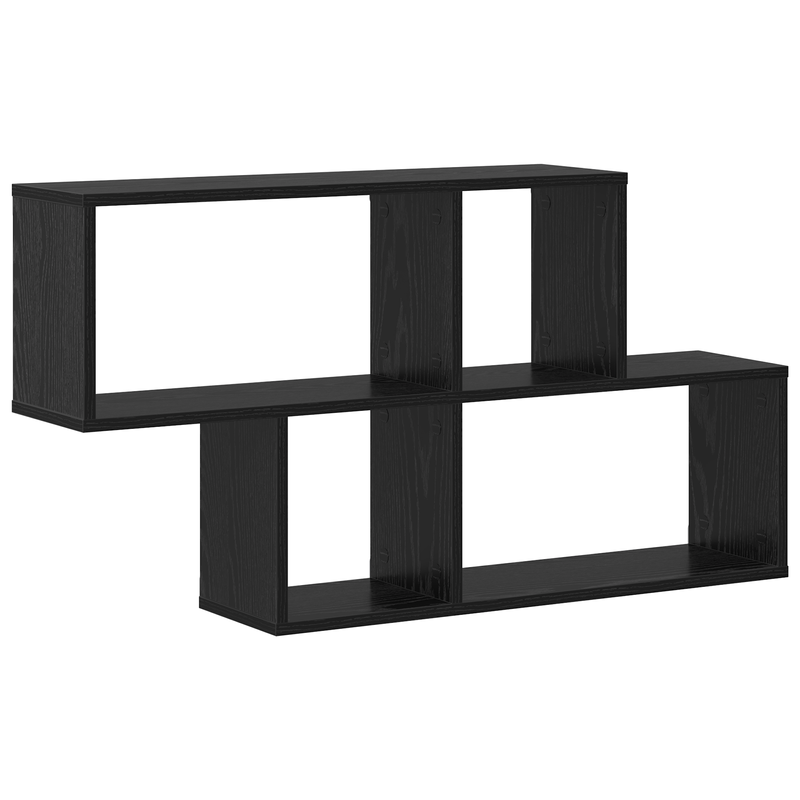 Casa si Gradina - Mobilier - Biblioteci si rafturi - Rafturi - Raft de perete Stejar negru 100x20x53 cm Lemn imbunatatit - Infinity.ro