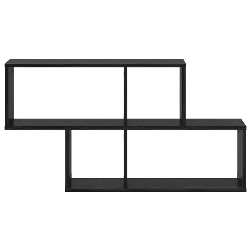 Casa si Gradina - Mobilier - Biblioteci si rafturi - Rafturi - Raft de perete Stejar negru 100x20x53 cm Lemn imbunatatit - Infinity.ro