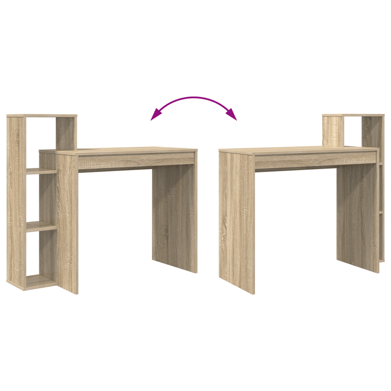 Casa si Gradina - Mobilier - Mese si birouri - Birouri - Birou de scris Sonoma Oak Placa aglomerata Mediu Birou compact - Infinity.ro