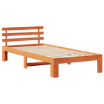 Casa si Gradina - Mobilier - Paturi si accesorii - Paturi - Cadru de pat din lemn de pin Maro cerat Lemn masiv Single Durabil - Infinity.ro