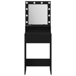 Casa si Gradina - Mobilier - Comode si corpuri - Masute de toaleta - Masa de toaleta cu lumini LED, stejar negru, 50x41x135 cm - Infinity.ro