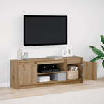 Casa si Gradina - Mobilier - Comode si corpuri - Comode - Cabinet TV cu LED Stejar artizanal 139.5x34x50 cm Lemn aglomerat - Infinity.ro
