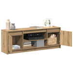 Casa si Gradina - Mobilier - Comode si corpuri - Comode - Cabinet TV cu LED Stejar artizanal 139.5x34x50 cm Lemn aglomerat - Infinity.ro