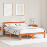 Casa si Gradina - Mobilier - Paturi si accesorii - Paturi - Cadru de Pat din Lemn de Pin Maro cerat Lemn masiv 140 x 200 cm - Infinity.ro