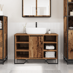 Casa si Gradina - Mobilier - Mobilier baie - Comode baie - Cabinet de chiuveta Lemn vechi 91x35x60 cm Lemn stratificat - Infinity.ro