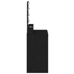 Casa si Gradina - Mobilier - Comode si corpuri - Masute de toaleta - Masa de toaleta cu lumini LED, stejar negru, 50x41x135 cm - Infinity.ro