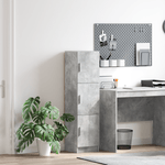 Casa si Gradina - Mobilier - Comode si corpuri - Comode - Comoda Gri Beton Gri Placi Aglomerate Mare Comoda - Infinity.ro
