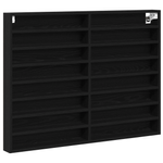 Casa si Gradina - Mobilier - Biblioteci si rafturi - Rafturi - Dulap cu vitrina, stejar negru, 100x8,5x75 cm, lemn prelucrat - Infinity.ro