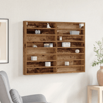 Casa si Gradina - Mobilier - Biblioteci si rafturi - Rafturi - Dulap cu vitrina, lemn vechi, 100x8,5x75 cm, lemn prelucrat - Infinity.ro