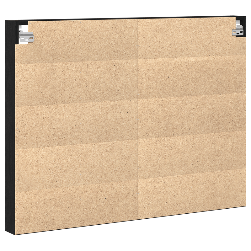 Casa si Gradina - Mobilier - Biblioteci si rafturi - Rafturi - Dulap cu vitrina, stejar negru, 100x8,5x75 cm, lemn prelucrat - Infinity.ro
