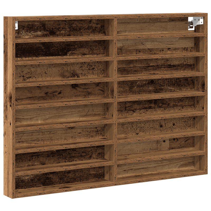 Casa si Gradina - Mobilier - Biblioteci si rafturi - Rafturi - Dulap cu vitrina, lemn vechi, 100x8,5x75 cm, lemn prelucrat - Infinity.ro