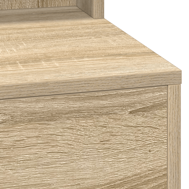 Casa si Gradina - Mobilier - Comode si corpuri - Masute de toaleta - Masa de toaleta cu lumini LED, stejar sonoma, 100x41x135 cm - Infinity.ro