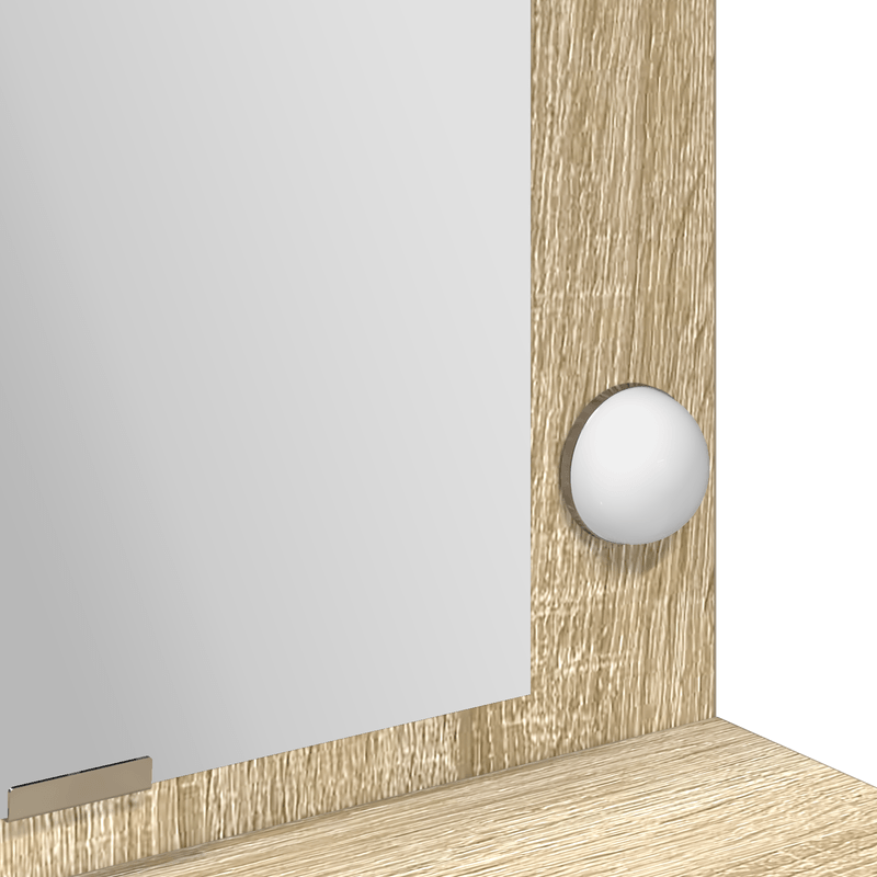 Casa si Gradina - Mobilier - Comode si corpuri - Masute de toaleta - Masa de toaleta cu lumini LED, stejar sonoma, 100x41x135 cm - Infinity.ro