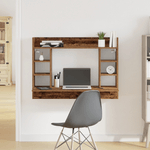 Casa si Gradina - Mobilier - Mese si birouri - Birouri - Birou Montat pe Perete Stejar Vechi 105x48x75 cm Lemn Prelucrat - Infinity.ro