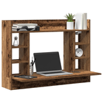 Casa si Gradina - Mobilier - Mese si birouri - Birouri - Birou Montat pe Perete Stejar Vechi 105x48x75 cm Lemn Prelucrat - Infinity.ro