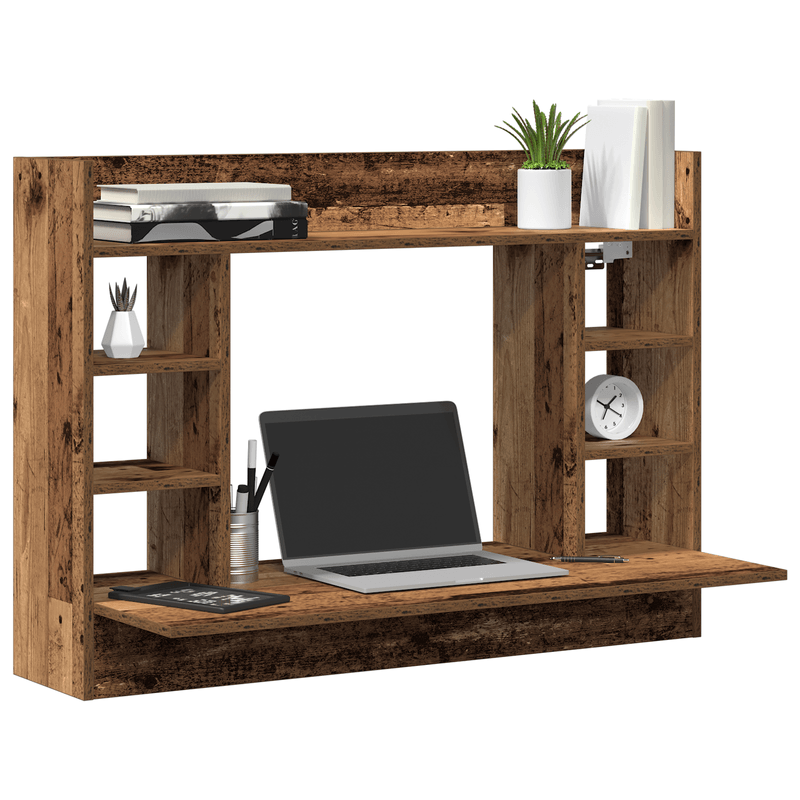 Casa si Gradina - Mobilier - Mese si birouri - Birouri - Birou Montat pe Perete Stejar Vechi 105x48x75 cm Lemn Prelucrat - Infinity.ro