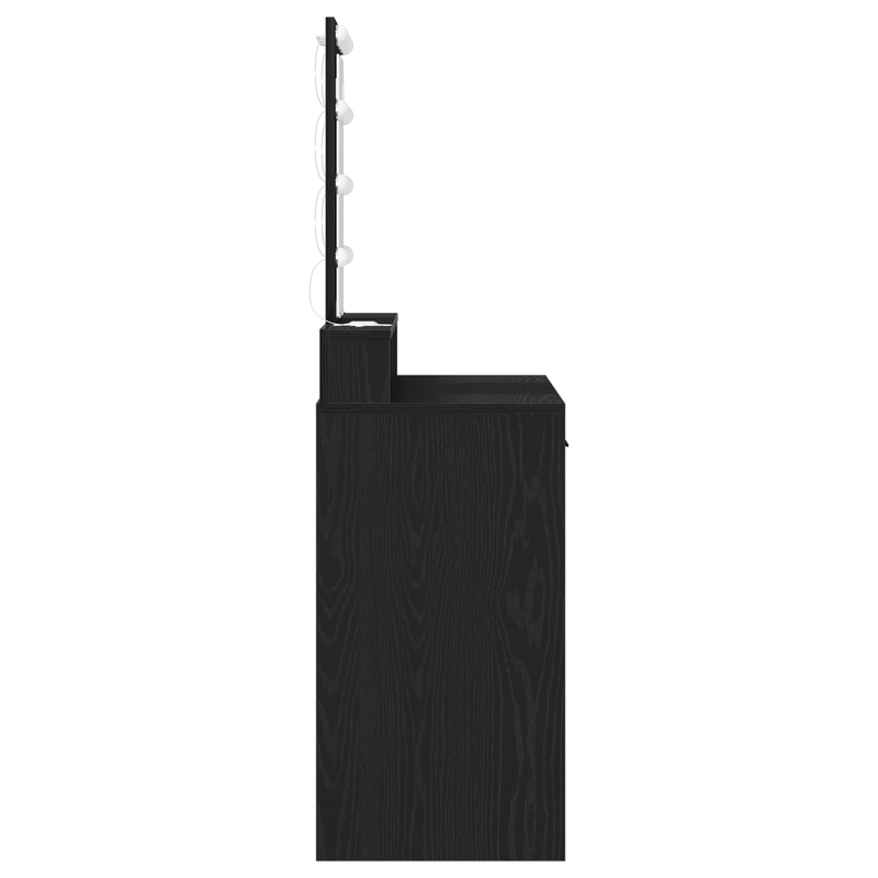 Casa si Gradina - Mobilier - Comode si corpuri - Masute de toaleta - Masa de toaleta cu LED, stejar negru, 100x41x140 cm - Infinity.ro