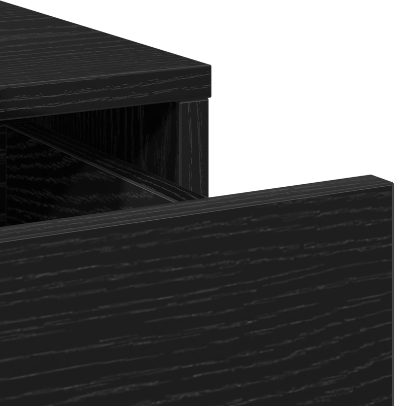 Casa si Gradina - Mobilier - Comode si corpuri - Masute de toaleta - Masa de toaleta cu LED, stejar negru, 100x41x140 cm - Infinity.ro