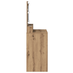 Casa si Gradina - Mobilier - Comode si corpuri - Masute de toaleta - Masa de toaleta cu lumini LED, stejar artizanal, 79x41x135 cm - Infinity.ro