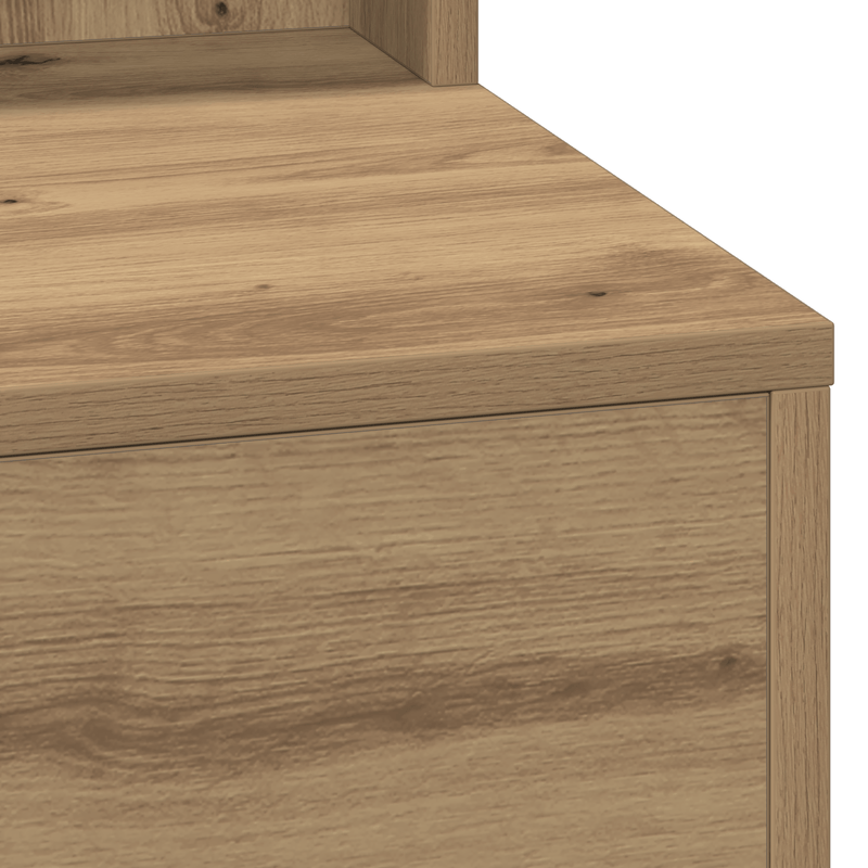 Casa si Gradina - Mobilier - Comode si corpuri - Masute de toaleta - Masa de toaleta cu lumini LED, stejar artizanal, 79x41x135 cm - Infinity.ro