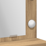 Casa si Gradina - Mobilier - Comode si corpuri - Masute de toaleta - Masa de toaleta cu lumini LED, stejar artizanal, 79x41x135 cm - Infinity.ro