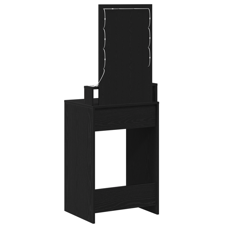 Casa si Gradina - Mobilier - Comode si corpuri - Masute de toaleta - Masa de cosmetica cu LED, stejar negru, 50x41x140 cm - Infinity.ro
