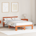Casa si Gradina - Mobilier - Paturi si accesorii - Paturi - Cadru Pat din Lemn de Pin Culoare Maro Cerat Lemn Masiv - Infinity.ro