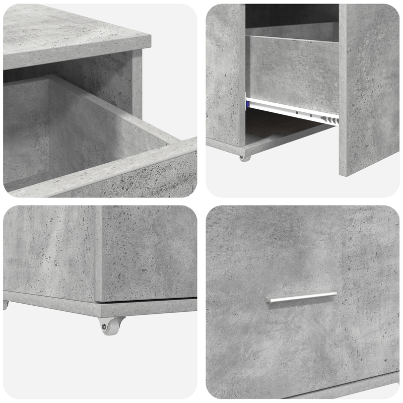 Casa si Gradina - Mobilier - Dulapuri si sifoniere - Dulapuri - Dulap cu Sertare Gri Beton Beton Mediu Usi Dulap cu Sertare - Infinity.ro