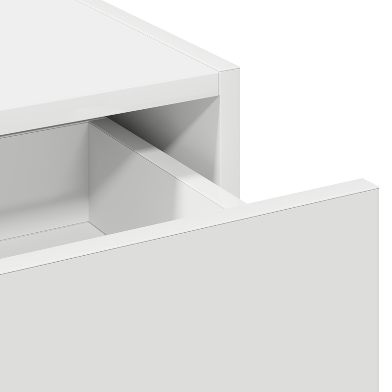 Casa si Gradina - Mobilier - Comode si corpuri - Masute de toaleta - Masa de toaleta suspendata, alb, 83x40x70 cm - Infinity.ro