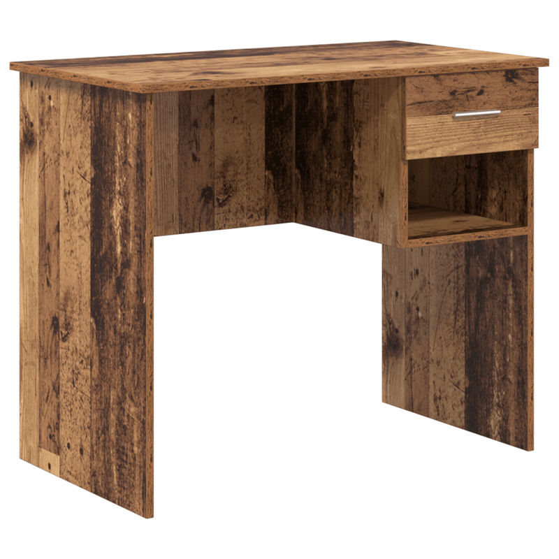 Casa si Gradina - Mobilier - Mese si birouri - Birouri - Masa cu depozitare din lemn vechi 90x49.5x75 cm - Infinity.ro
