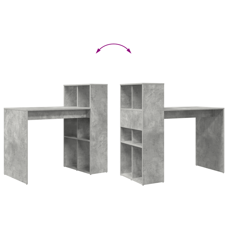 Casa si Gradina - Mobilier - Mese si birouri - Birouri - Birou de scris Gri din beton Lemn stratificat cu finisaj din beton - Infinity.ro