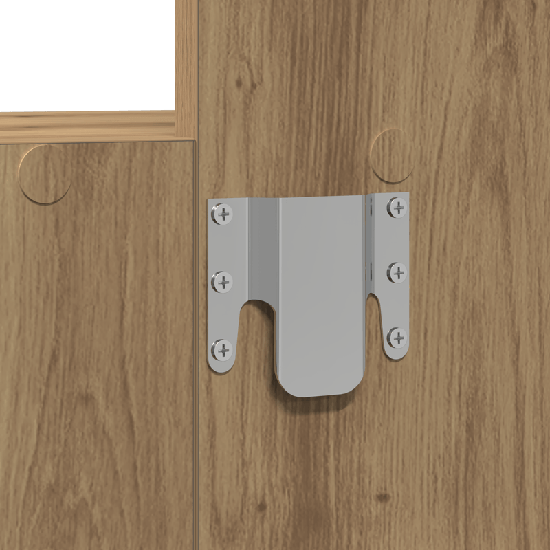 Casa si Gradina - Mobilier - Comode si corpuri - Masute de toaleta - Masa de toaleta suspendata cu LED, stejar artizanal - Infinity.ro