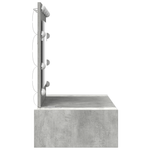 Casa si Gradina - Mobilier - Comode si corpuri - Masute de toaleta - Masa de toaleta suspendata cu LED, gri beton - Infinity.ro