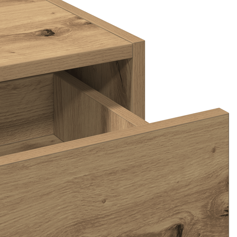 Casa si Gradina - Mobilier - Comode si corpuri - Masute de toaleta - Masa de toaleta suspendata, stejar artizanal, 100x40x70 cm - Infinity.ro