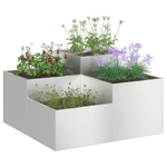 Casa si Gradina - Gradinarit si plante - Plante si ghivece - Ghivece si suporturi - Jardiniera de gradina, 80x80x48 cm, otel inoxidabil - Infinity.ro