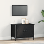 Casa si Gradina - Mobilier - Comode si corpuri - Comode - Suport TV Negru de Stejar Negru de Stejar Lemn prelucrat - Infinity.ro