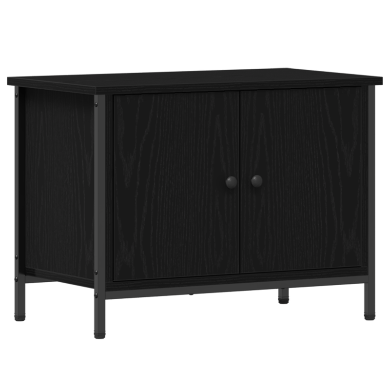 Casa si Gradina - Mobilier - Comode si corpuri - Comode - Suport TV Negru de Stejar Negru de Stejar Lemn prelucrat - Infinity.ro
