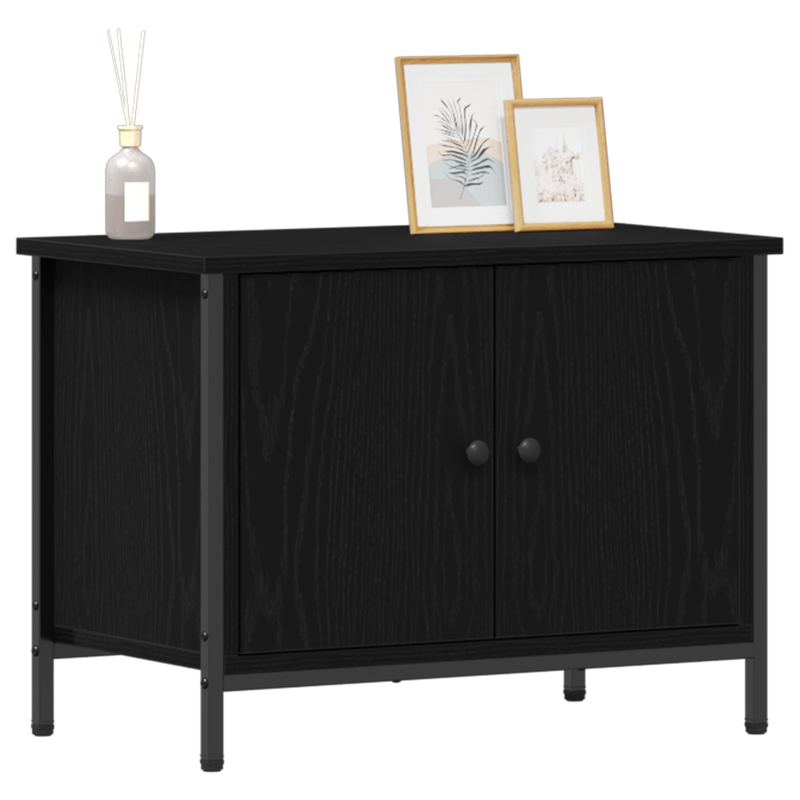 Casa si Gradina - Mobilier - Comode si corpuri - Comode - Suport TV Negru de Stejar Negru de Stejar Lemn prelucrat - Infinity.ro