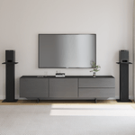 TV, Audio-Video si Foto - Audio profesionale - Stative - Suporturi pentru difuzoare 2 buc Negre Fag 30x30x80 cm Lemn prelucrat - Infinity.ro