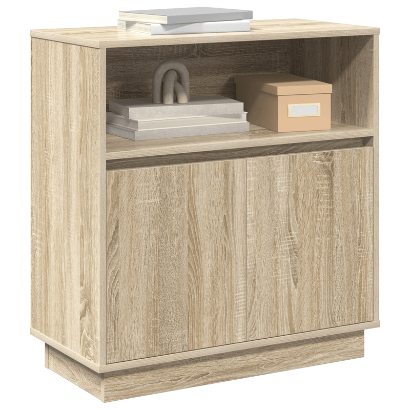 Casa si Gradina - Mobilier - Comode si corpuri - Comode - Bufet cu LED Stejar Sonoma 71x34,5x75 cm Lemn compozit - Infinity.ro