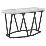 Casa si Gradina - Mobilier - Mese si birouri - Masute de cafea - Masa de cafea gri Sonoma - 80x40x40.5 cm, facuta din lemn prelucrat si metal - Infinity.ro
